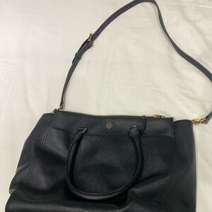 Tory Burch Black Crossbody Bag with Structured Design